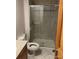 Clean bathroom with a shower and updated fixtures at 2227 Canyon Blvd # 312A, Boulder, CO 80302