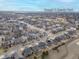 Aerial view of a neighborhood in close proximity to Rough & Ready Park at 2317 Winding Dr, Longmont, CO 80504