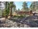 A view of the stone wall surrounded by natural grasses and trees in a serene outdoor setting at 24929 N Mountain Park Dr, Evergreen, CO 80439