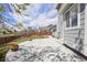 Spacious concrete patio in the backyard next to the house and lawn at 882 W 96Th Ave, Thornton, CO 80260