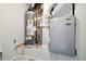 Basement with newer HVAC system and a gas water heater at 13524 Via Varra, Broomfield, CO 80020