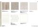 A curated selection of interior finishes, including flooring, tile, countertops, and cabinet styles at 3438 N Duquesne Way, Aurora, CO 80019