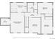 Upstairs floor plan featuring primary bedroom, bathroom, walk-in closet, hall, and two bedrooms at 7208 S Xanthia Way, Centennial, CO 80112
