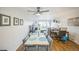 Wide view of dining room with a large table and combined living space at 3240 Iris Ave # G409, Boulder, CO 80301