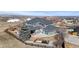 Aerial view of backyard, featuring an outdoor living area and lush landscaping at 12092 S Great Plain Ct, Parker, CO 80134