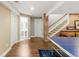 Finished basement with brick accent wall and lots of space at 12092 S Great Plain Ct, Parker, CO 80134