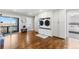 A convenient laundry room with lots of storage with a washer and dryer combo at 12092 S Great Plain Ct, Parker, CO 80134