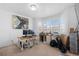 Spacious office featuring bay window and built-in shelves at 12092 S Great Plain Ct, Parker, CO 80134