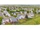 Beautiful aerial view of a suburban neighborhood with well-maintained homes and lush green landscaping at 9625 Bighorn Way, Littleton, CO 80125