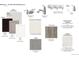 Selection of bathroom materials, including cabinets, countertop, and flooring options at 1448 Orchard St, Brighton, CO 80601