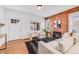 Bright living room with fireplace and modern furnishings at 3451 N York St, Denver, CO 80205