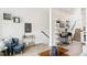 Stylish living room featuring modern furniture, light wood floors, and easy access to the dining area at 5367 W 14Th Ave, Lakewood, CO 80214