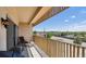 Relax on this balcony, perfect for enjoying city views and outdoor dining at 8060 E Girard Ave # 712, Denver, CO 80231
