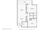 Detailed floorplan showcasing the layout of a residence, including the kitchen, living room, and bedrooms at 8060 E Girard Ave # 712, Denver, CO 80231