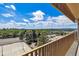 Enjoy scenic views of the city skyline and lush greenery from this condo balcony at 8060 E Girard Ave # 712, Denver, CO 80231