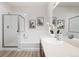 Bathroom boasts a soaking tub and a walk-in shower at 13456 Via Varra # 118, Broomfield, CO 80020
