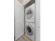 Stackable washer and dryer in a convenient laundry room at 13456 Via Varra # 118, Broomfield, CO 80020