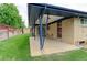 Covered patio and green lawn at 353 S Niagara St, Denver, CO 80224