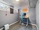 Basement office with standing desk and window at 2215 N York St, Denver, CO 80205