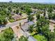 Aerial view showing home's location and neighborhood at 1111 E Dartmouth Ave, Englewood, CO 80113