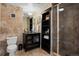 Clean bathroom with a vanity, toilet, and shower at 2245 Blake St # L M N, Denver, CO 80205