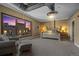 Large bedroom with city views and comfortable seating at 2245 Blake St # L M N, Denver, CO 80205