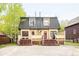 Charming home with a unique roofline, dual entry stairs and manicured landscaping at 105 S High St # A, Breckenridge, CO 80424