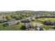 Aerial neighborhood view of beautiful homes and well-maintained streets at 2600 Reserve Ct, Erie, CO 80516