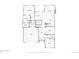 Detailed main floor plan featuring bedrooms, kitchen, living spaces, and garage layout at 2600 Reserve Ct, Erie, CO 80516