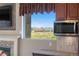 Bright kitchen with stainless steel appliances, granite countertops, and scenic views from the large window at 2600 Reserve Ct, Erie, CO 80516