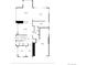 Detailed floor plan showcasing the layout of the living room, kitchen, and garage at 267 S Clermont St, Denver, CO 80246