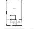 Floor plan featuring a large room, hall, bathroom, and spiral staircase at 267 S Clermont St, Denver, CO 80246