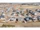 Aerial view of neighborhood featuring homes in a well-planned layout at 840 Avena Dr, Elizabeth, CO 80107