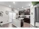 Well-equipped kitchen featuring granite countertops, stainless steel appliances, and a functional island at 10 N Quantock St, Aurora, CO 80018