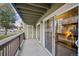 Spacious outdoor balcony with railings, offering a relaxing outdoor space at 3400 S Eagle St # 104, Aurora, CO 80014