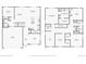 Floor plans for the first and second floor featuring bedrooms, bathrooms, kitchen, and living spaces at 715 N Amory St, Watkins, CO 80137