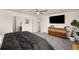 Bedroom with dresser, carpet and television at 880 Mcmurdo Cir, Castle Rock, CO 80108