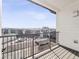 Balcony overlooking a residential community with a sturdy railing, offering a private outdoor space at 487 Interlocken Blvd # 410, Broomfield, CO 80021