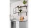 Close-up on the kitchen sink with open shelving above for a rustic touch at 5300 E Cherry Creek South Dr # 620, Denver, CO 80246