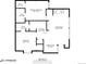 Detailed floor plan showcasing bedroom, kitchen, living room, dining area, and bathroom layout in 862 square feet at 8337 S Upham Way # 103, Littleton, CO 80128