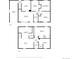 Two-story floor plan showcasing the layout of the kitchen, living room, bedrooms, bathrooms, garage, and basement at 11976 E Arizona Dr, Aurora, CO 80012