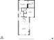 Floor plan showing 2 bedrooms, 2 bathrooms, kitchen, and living room at 4418 Utica St, Denver, CO 80212