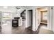 Open floor plan with modern kitchen and living room at 1115 W Quincy Ave, Englewood, CO 80110