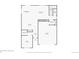 Floor plan for the first floor of the home, with rooms labeled and measurements included at 1420 E Witherspoon Dr, Elizabeth, CO 80107