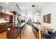 Open concept living and dining area with modern furnishings and plenty of natural light at 2706 Blake St, Denver, CO 80205