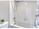 Clean bathroom with shower/tub combo at 27192 E Frost Pl, Aurora, CO 80016