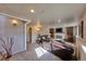 Cozy living room with carpet, a fireplace, and recessed lighting for a warm atmosphere at 1922 S Ivory Way, Aurora, CO 80013