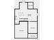 Basement floor plan outlining unfinished space, crawl space, and potential bathroom and utility areas at 39733 Penn Rd, Elizabeth, CO 80107