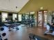 Gym with mirrored walls and a variety of exercise equipment at 39733 Penn Rd, Elizabeth, CO 80107