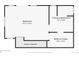 Detailed floor plan of the second floor highlighting the bedroom, primary bathroom, and walk-in closet at 2591 Albion St, Denver, CO 80207